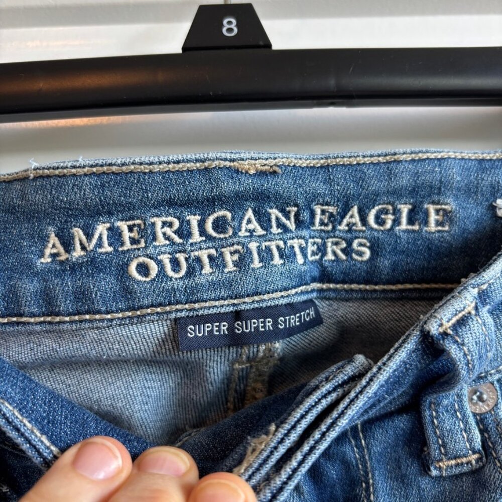 American Eagle Outfitters Super Stretch  Skinny jeans in size 2 long - Picture 3 of 4